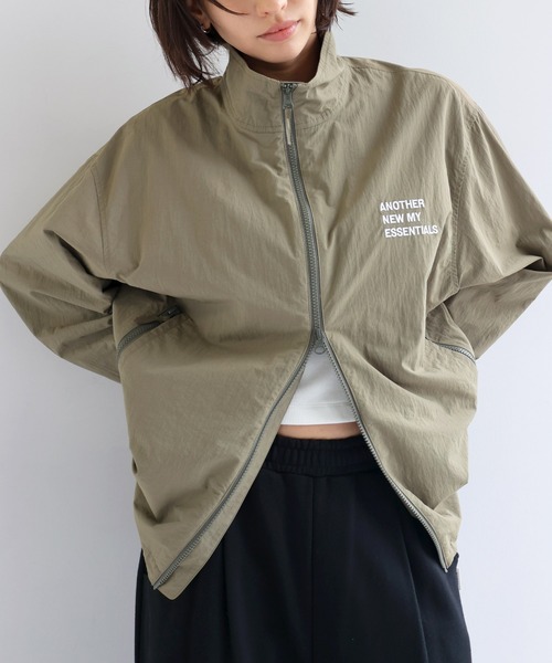 ANME ブルゾン ジャンバー 「新色追加」ANMEロゴナイロンジャケット