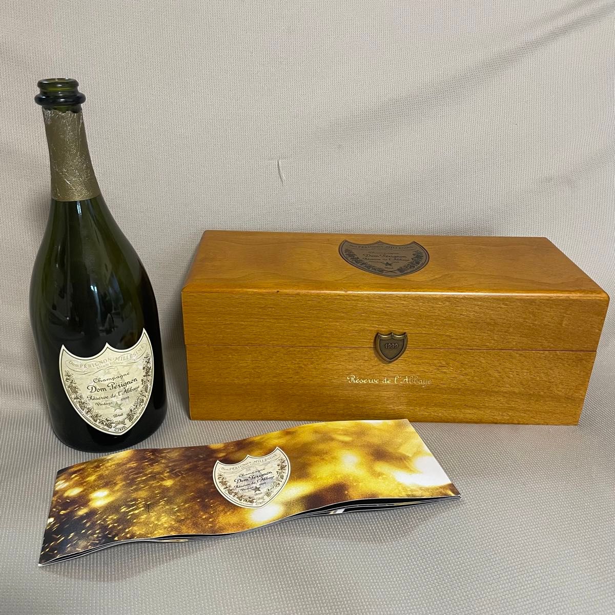 ドンペリニヨン ヴィンテージ 1999 空箱 空瓶 ラベイ レゼルヴ
