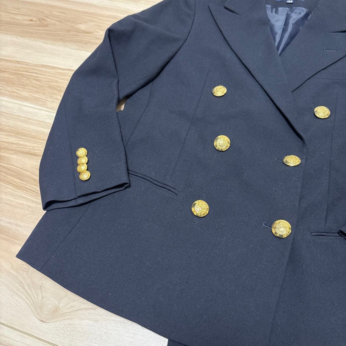 ラルフローレン 金ボタン ネイビー テーラードジャケット ダブル