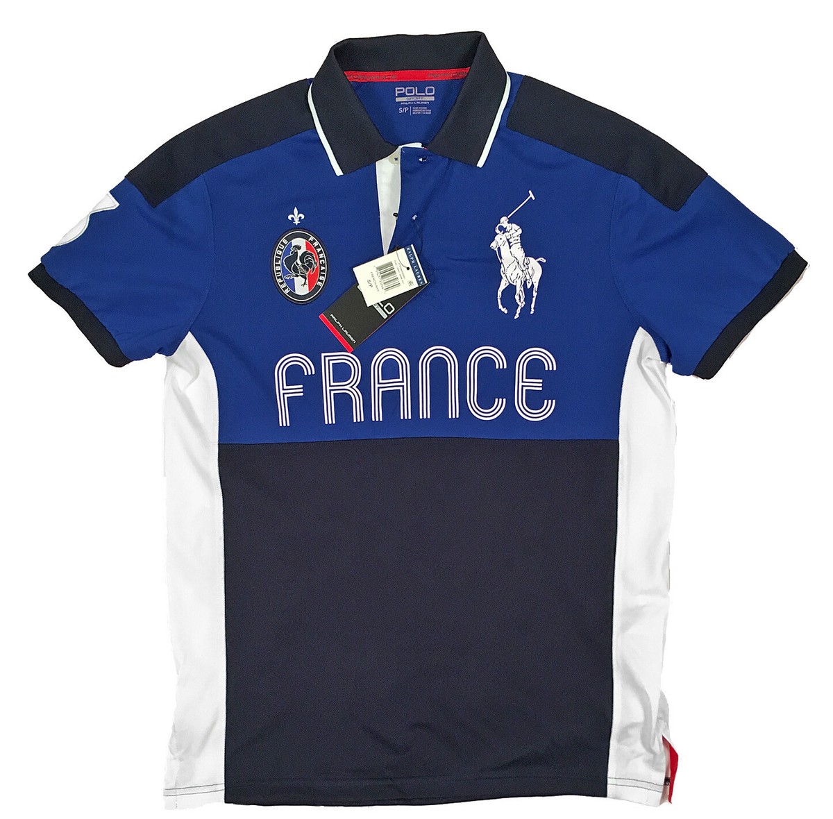 NEW Polo Sport Ralph Lauren Performance Polo Shirt! Navy Big