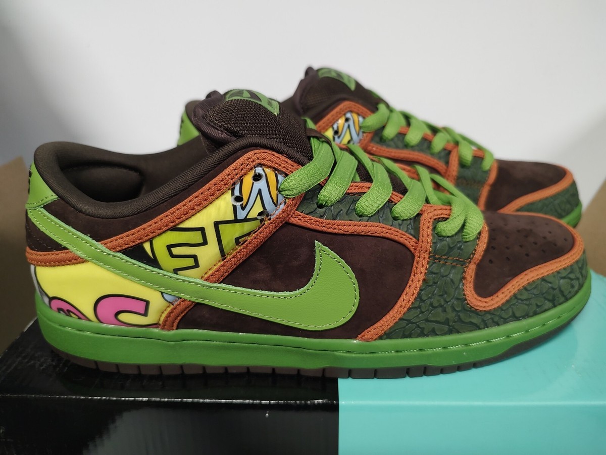NIKE DUNK LOW DE LA SOUL PRM DLS SB QS 2015 MENS SIZE 9.5 789841