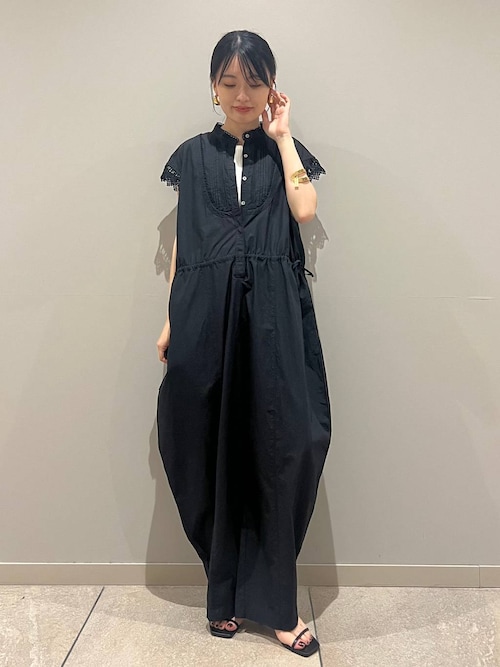 Curensology(カレンソロジー)/コットンレースオールインワン（つなぎ