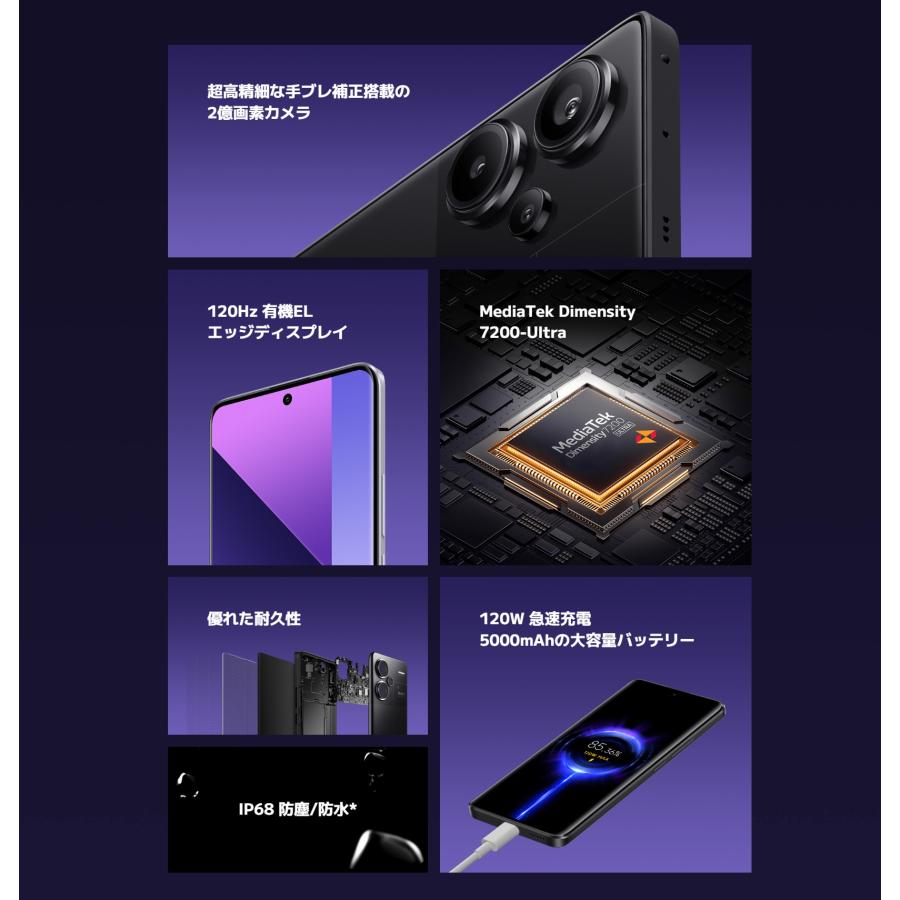 Redmi Xiaomi Note 13 Pro+ 5G 12GB/512GB [オーロラパープル] 新品未