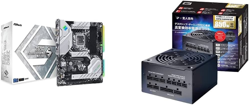 電源ユニット RM850x ASRock Z690 steel legend wifi 6e ASRock Z690 STEEL LEGEND WIFI 6E/D5 LGA 1700 (14th,13th,12th Gen