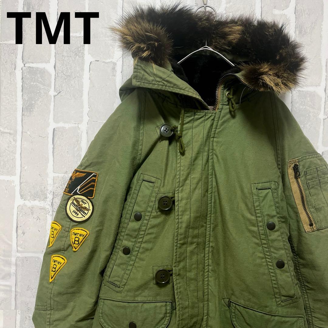 TMT N-3B フライトジャケット モッズコート ワッペン 刺繍 ファー S TMT N-3B フライトジャケット モッズコート ワッペン 刺繍 ファー S