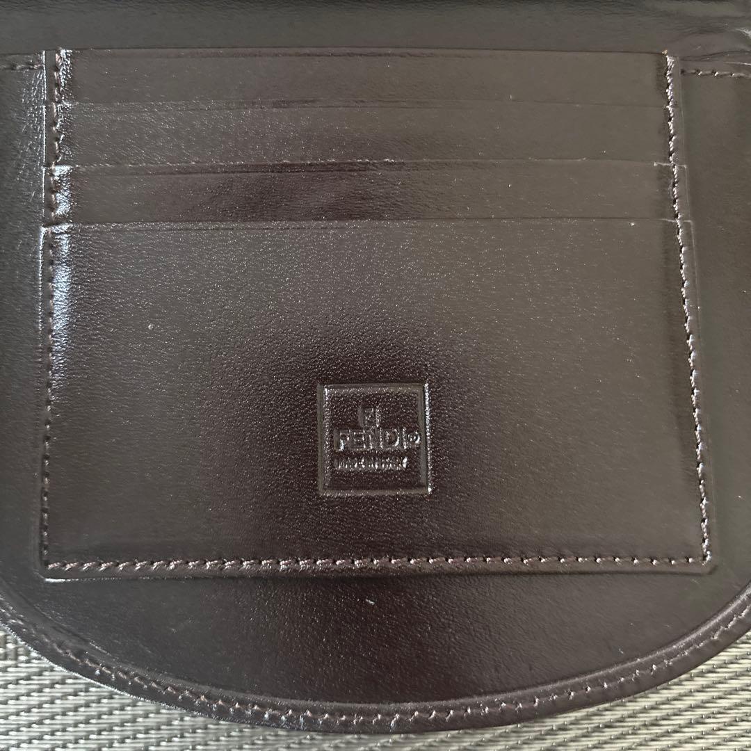 Fendi FFロゴ 二つ折り財布 ブラウン - メルカリ