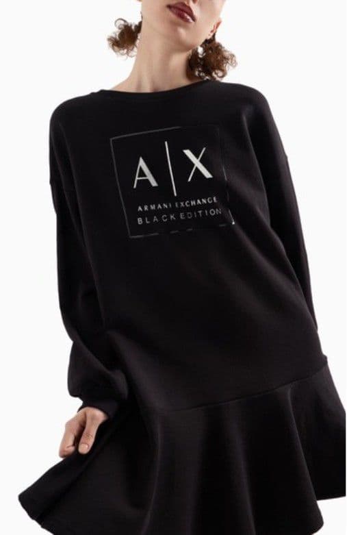 美品✨アルマーニエクスチェンジ スウェット ワンピース ひざ丈 ミニ L