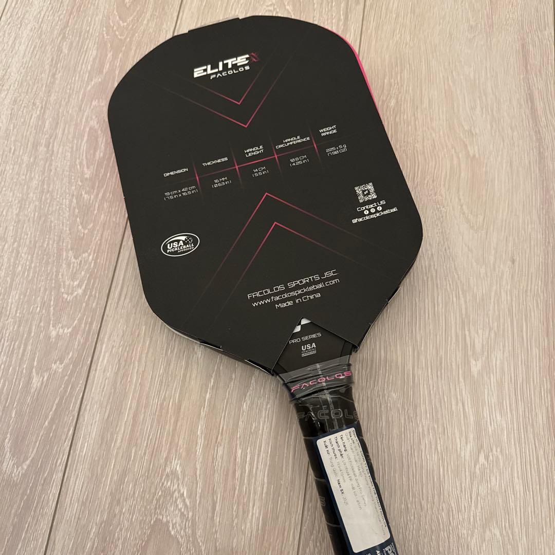 【新品未使用】PACOLAS ELITE X ピックルボールパドル16mm ピックルボールワン公式ショップ Elite X Elongated 16mm - Pickleball